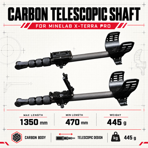 Asta telescopica minelab - asta,