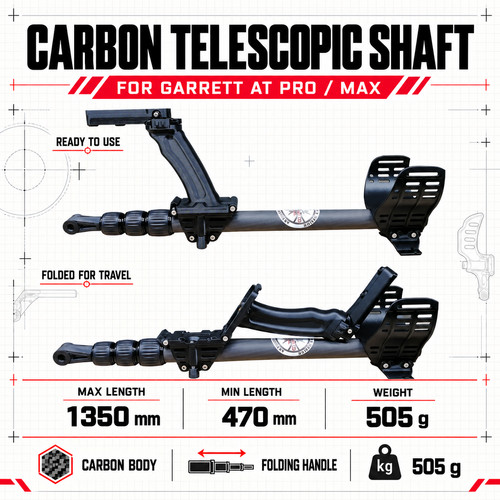 Asta telescopica garrett - asta, at